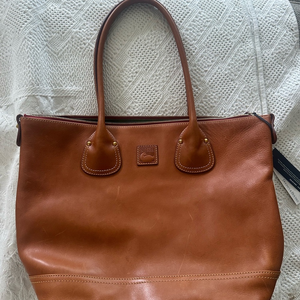 Brown Leather Tote Bag Donney & Bourke